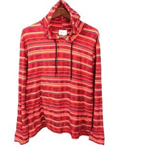 Koto Urban Outfitters Colorful Striped Hoodie Sweatshirt Women Size XL